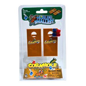 World's Smallest CORN HOLE Bean Bag Toss Board Game Toy Doll House Miniature